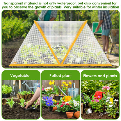 Greenhouse Cover Foldable Garden Vegetable Flower Insect-Proof Bird Portable Winter Warm Anti-uv Windproof Planting Greenhouse