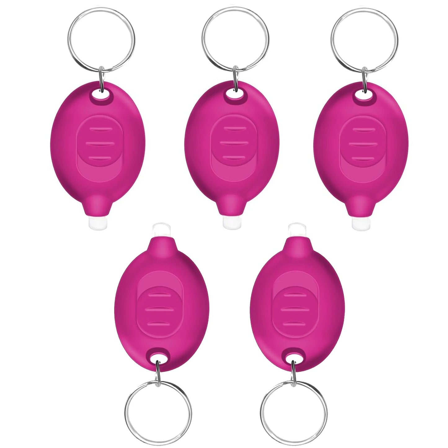 5 pcs led keychain flashlight mini led keychain light 12 lumens portable super bright battery powered keyring flashlight