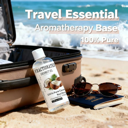 Naturals Organic Fractionated Coconut Oil, 100% Pure Cocos Nucifera, Massage and Body Oil,Skincare Routine & Nail Care,  Gift