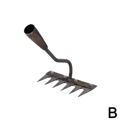 5/6/7/8 Garden Hoe Weeding Tool Digging Wild Vegetables Weeding Loosening Soil Agricultural Farm Tools Menggang Rake