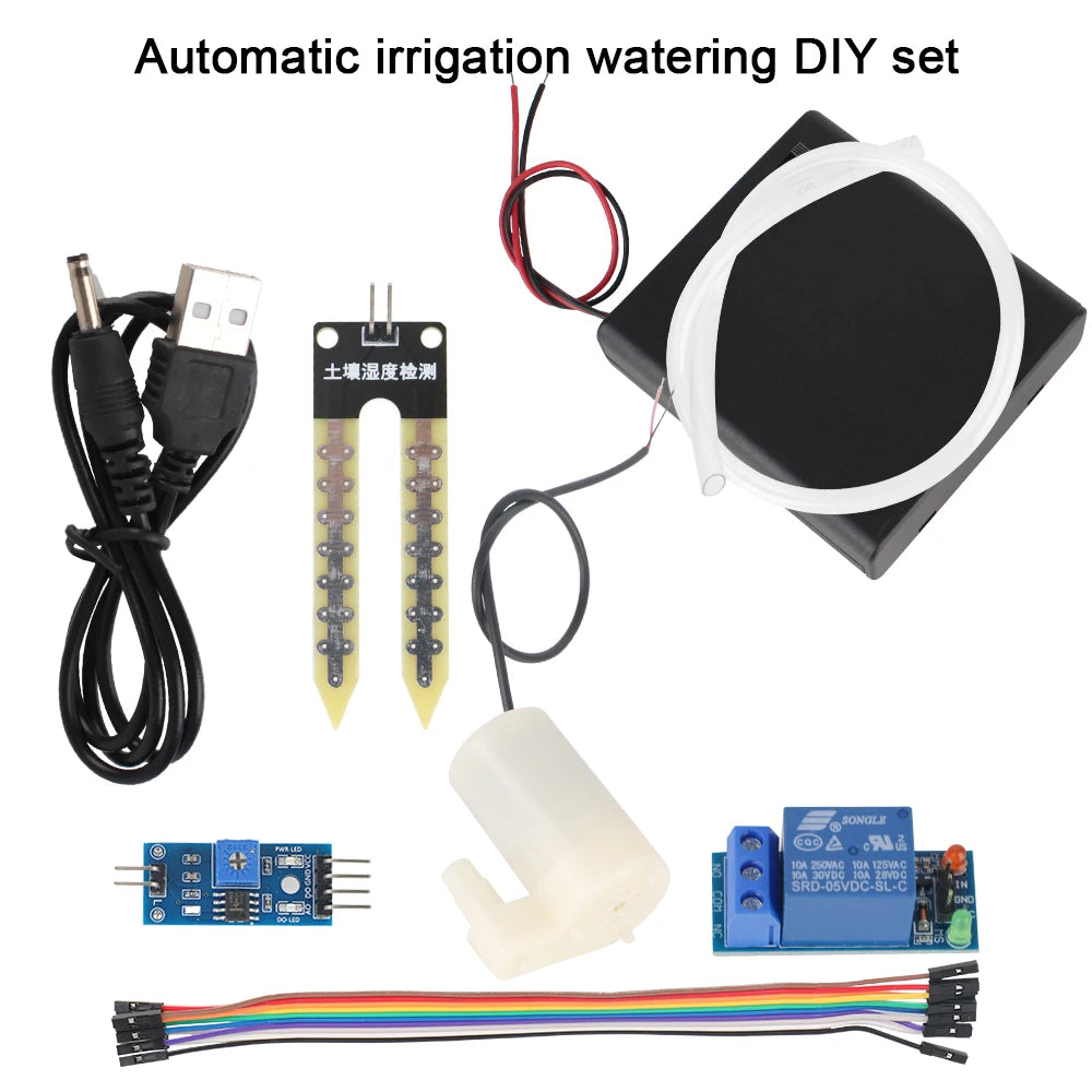 Soil Moisture Detection Garden Drip Watering Automatic Water Pump Module Kit DIY Watering Irrigation System