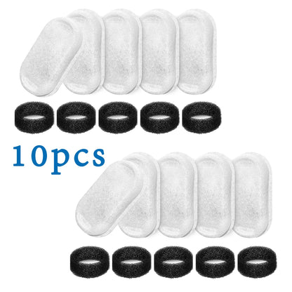 Pet Water Dispenser Filter Cat Water Fountain Filter Drinking Fountain Filter Cycle Filtering Easy To Clean