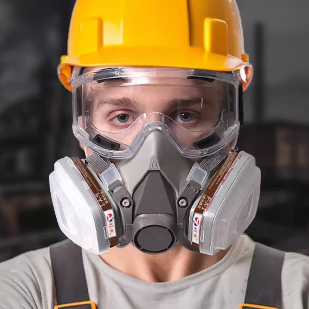 Organic Vapor Full Face  Gas Mask Respirator Mask Paint Pesticide Chemical Formaldehyde Respiratory Professional Protection