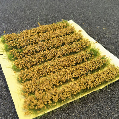 7Pcs/box Model Farm Crop Artificial Grass strip Model Scenery Material Bushes 8MM Miniature train garden landscape plants Tufts