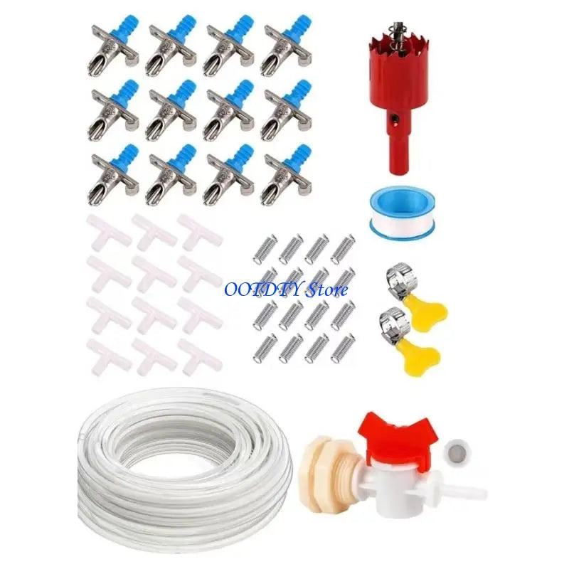 367A Rabbit Hutch Watering Kits Duckbill Nipples Drinker Spring Load Drinker Kits