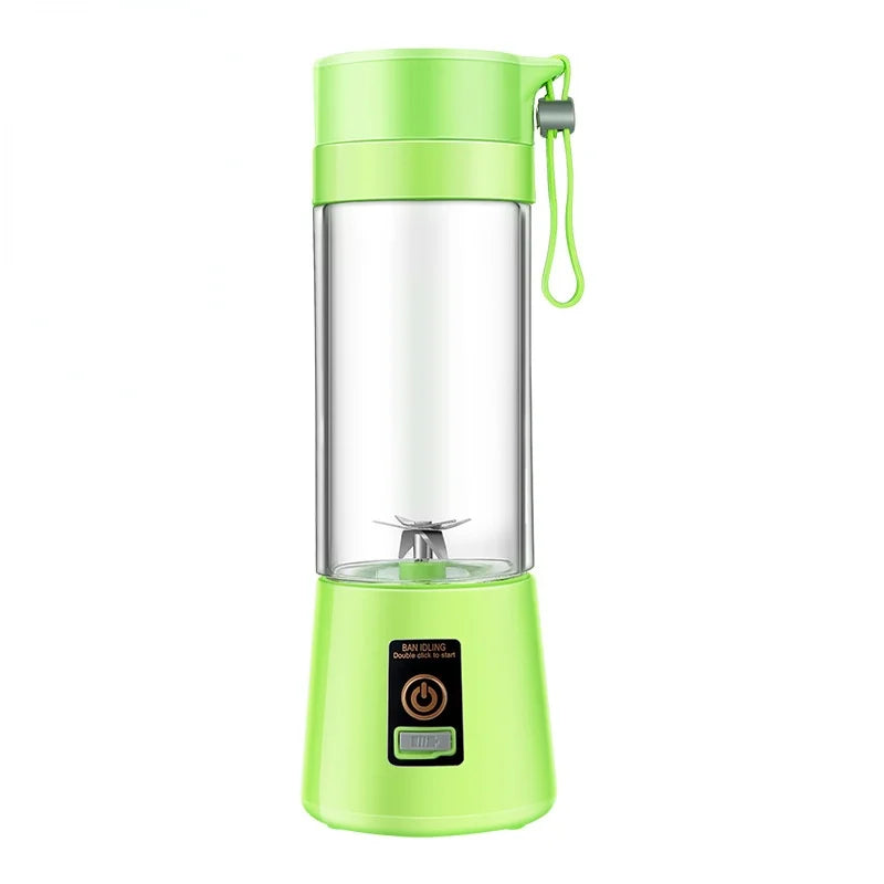 Mini USB Rechargeable Home Blender and Mixer 6 Blades Juice Plastic Electric Juicer Cup Portable Blenders