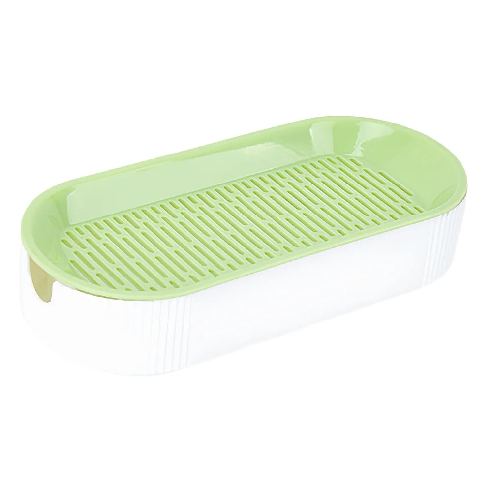 Cat Grass Growing Kit Hydroponic , Fast Germination Pet Grass Planter Plastic Tray Set for Cats