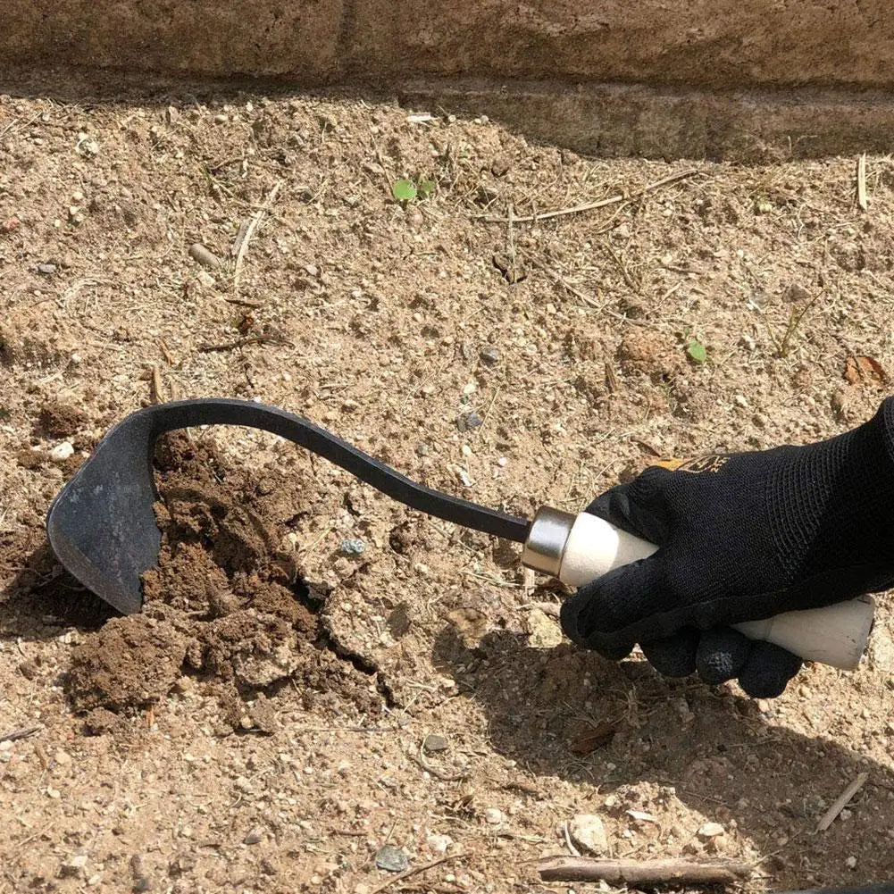 Farm Tools Hoes Triangle Furrow Hoe Household Agricultural Weeding Hoe Planting Vegetable Gardening Loosening Soil Weeding Tools