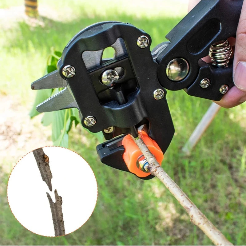 Professional Garden Grafting Tool Kit 2 in 1 Farming Pruning Scissors Shears Set Fruit Tree Secateurs Durable Grafting Knife Kit