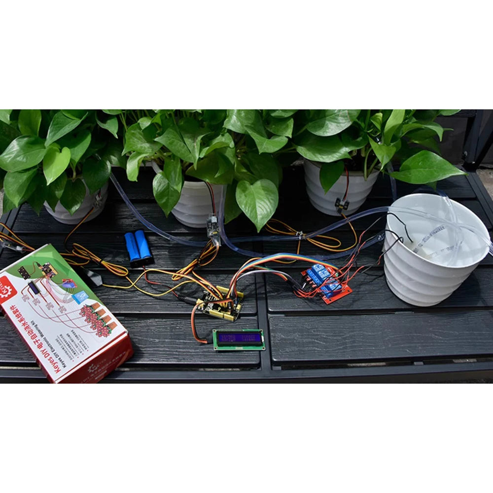 Automatic Irrigation Module DIY Kit Automatic Watering Kit Soil Moisture Sensor Relay Module for Arduino Educational contests