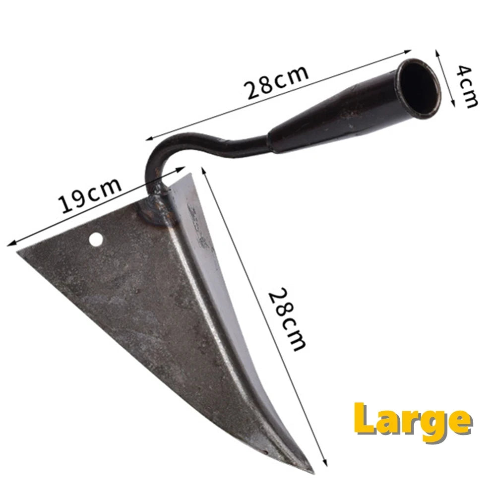 Garden Farm Hoes Tools Vegetable Planting Triangle Furrow Hoe Small Tip Hoe Agricultural Land Turning Loose Soil Triangle Hoe