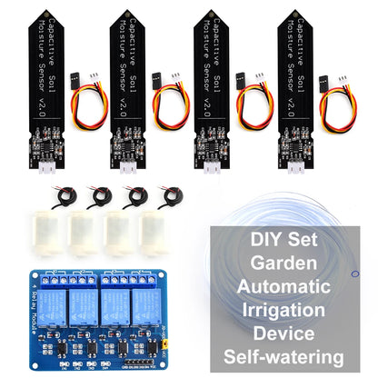 DIY Automatic Irrigation System Self Watering DIY Kit Garden Greenhouse Flower Water Pump Soil Moisture Sensor Relay Module ﻿