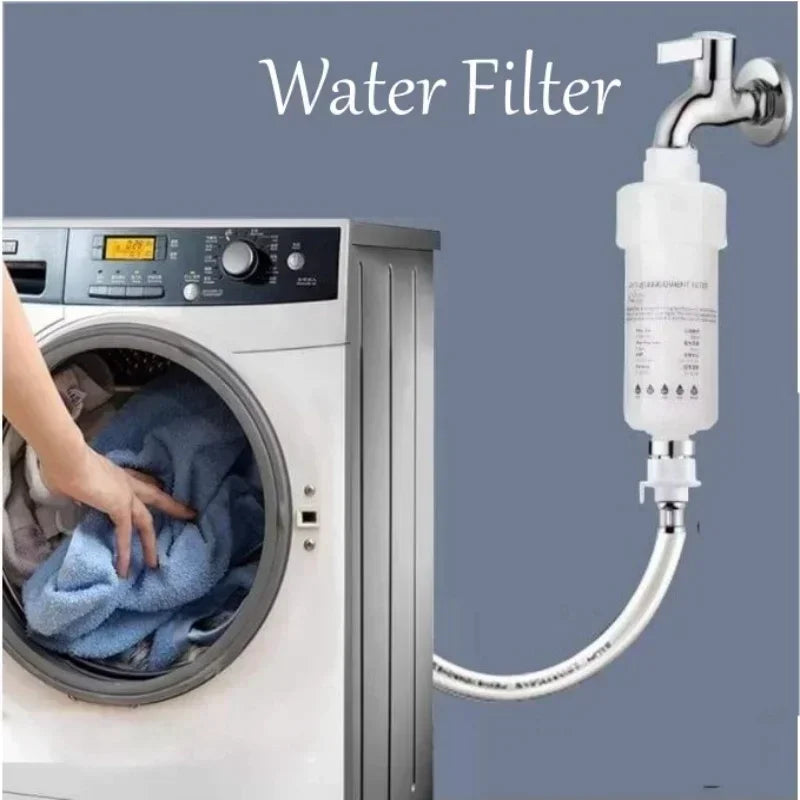 Water Filter Cartridge Washing Machine Filter with Adapter Bathroom Water Heater Toilet Household Purifier