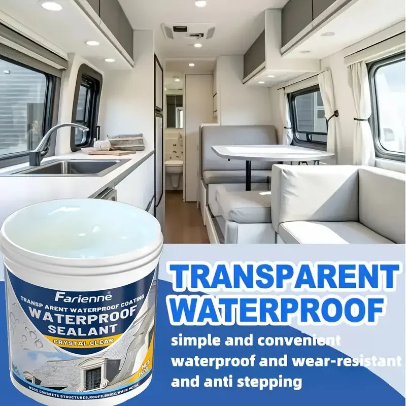 150g transparent waterproof sealant, RV super strong invisible sealant - a multifunctional water leakage repair coating suitable