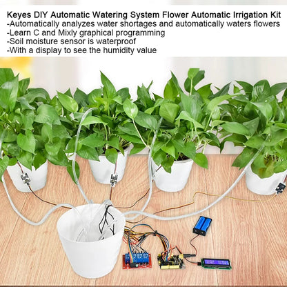 Automatic Irrigation Module DIY Kit Automatic Watering Kit Soil Moisture Sensor Relay Module for Arduino Educational contests