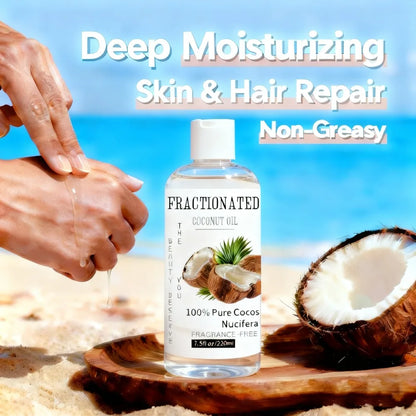 Naturals Organic Fractionated Coconut Oil, 100% Pure Cocos Nucifera, Massage and Body Oil,Skincare Routine & Nail Care,  Gift