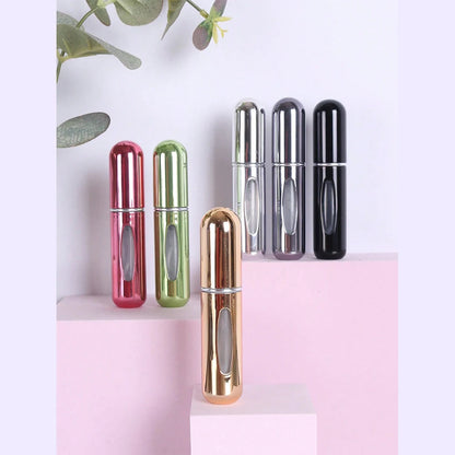 6-Pack Portable Spray Bottle Travel Set 5ml Refillable Perfume Spray Self-Suction Bottom