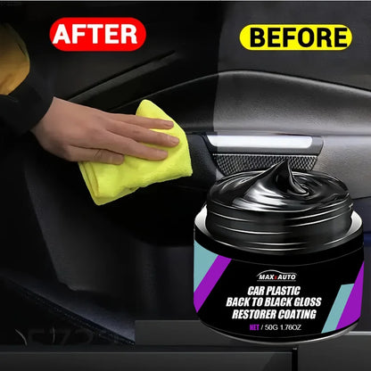Car Plastic Restorer Back to Black Gloss Long-Lasting Coating Leather Renovator Auto Polish Cleaning Product